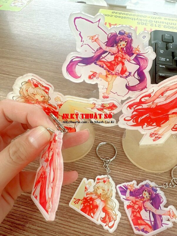In standee mica nhân vật anime Aisha, Laby, Eve (ELSTAR) (Elsword) Mega Cake Idols - INKTS1085
