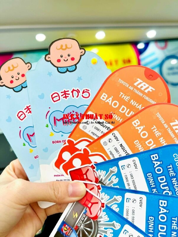 In tag giấy giá rẻ, tag giấy C300gsm in 2 mặt cắt theo hình - INKTS759
