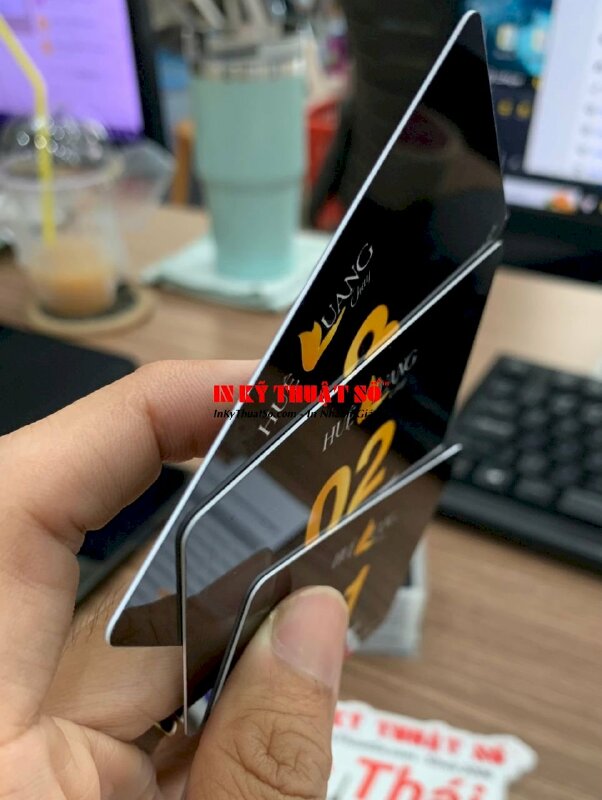 In thẻ giữ xe miễn phí cho nhà hàng chay - INKTS812