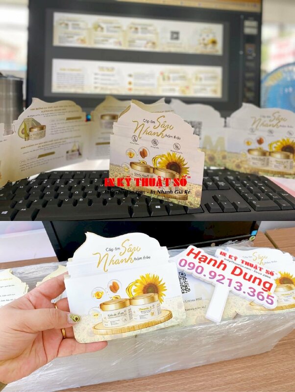 In tờ rơi gấp 5 hình hủ kem mỹ phẩm - INKTS259