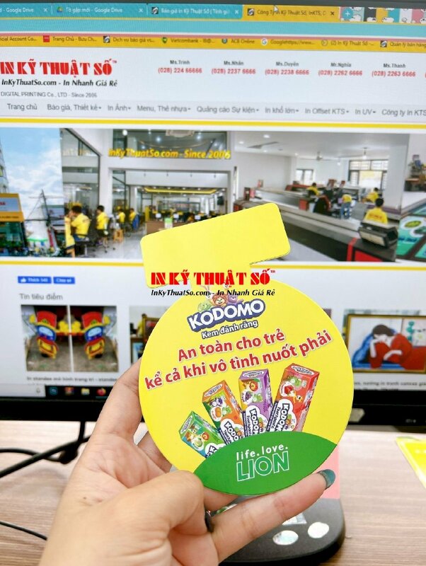 In wobbler kẹp quảng cáo siêu thị - INKTS560