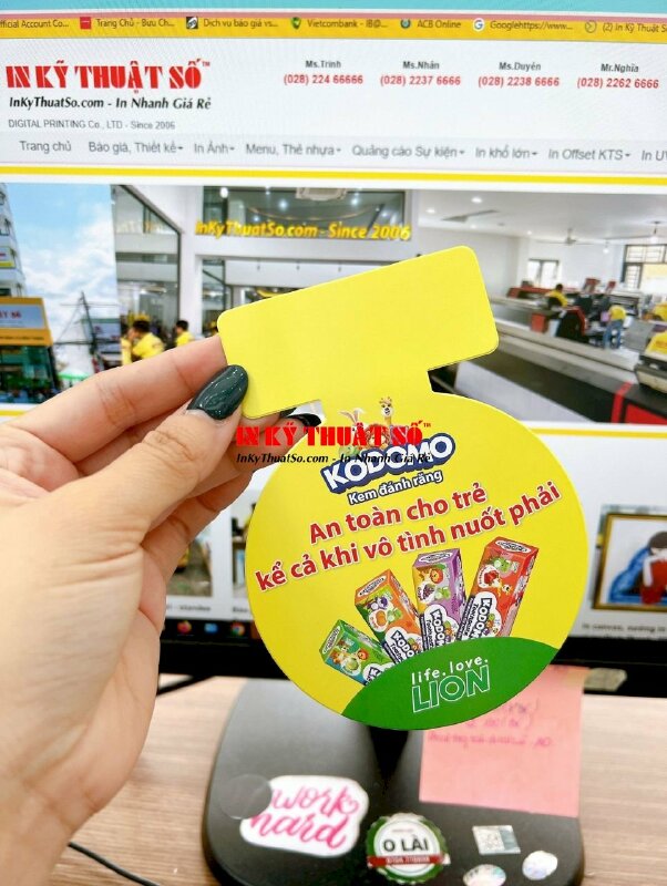 In wobbler kẹp quảng cáo siêu thị - INKTS560