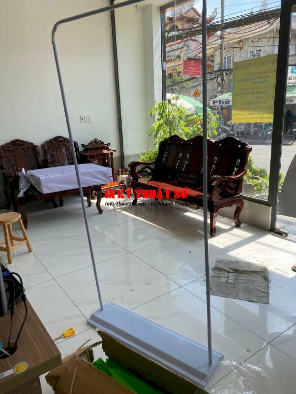Kệ kiểu cửa 60cm x 160cm màu xám - INKTS61