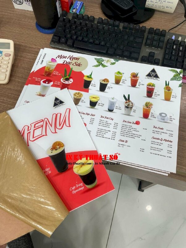 Menu in decal 2 mặt dán mica trong - INKTS273