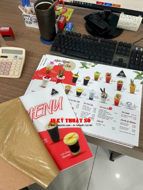 Menu in decal 2 mặt dán mica trong - INKTS273