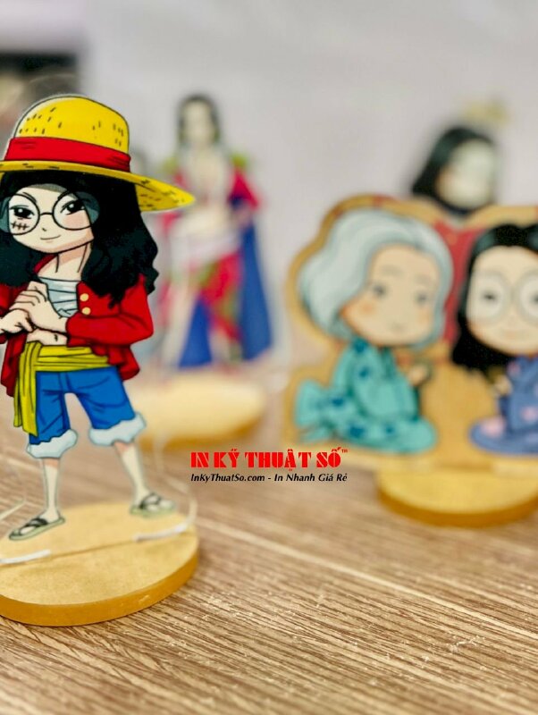Mô hình Standee Acrylic in hình theo yêu cầu - in 1 mặt standee mica để bàn - INKTS264