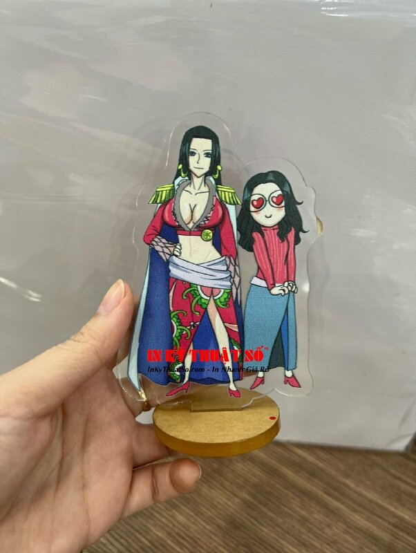 Mô hình Standee Acrylic in hình theo yêu cầu - in 1 mặt standee mica để bàn - INKTS264