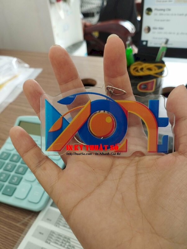 Móc khoá mica in hình theo yêu cầu - INKTS360