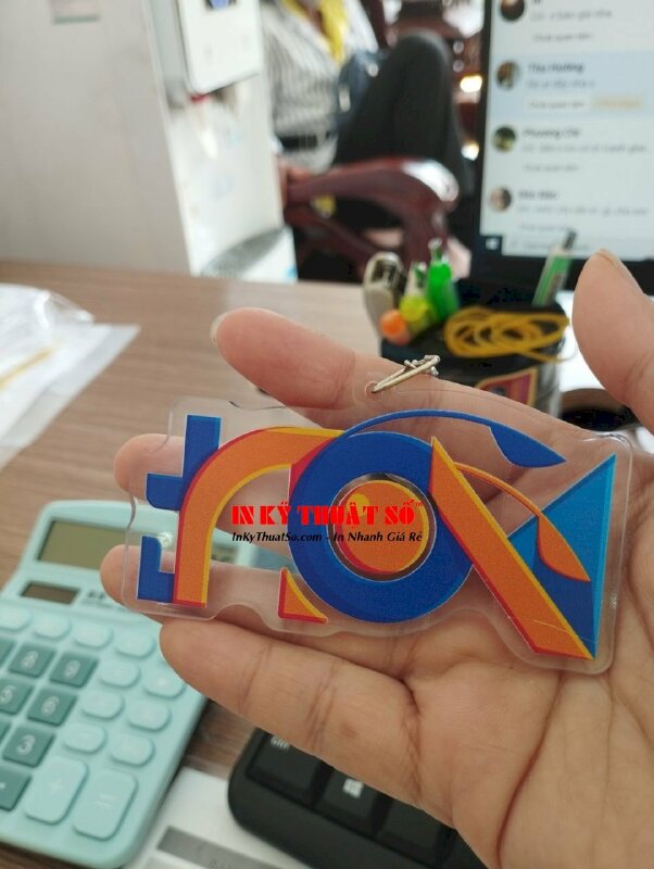 Móc khoá mica in hình theo yêu cầu - INKTS360