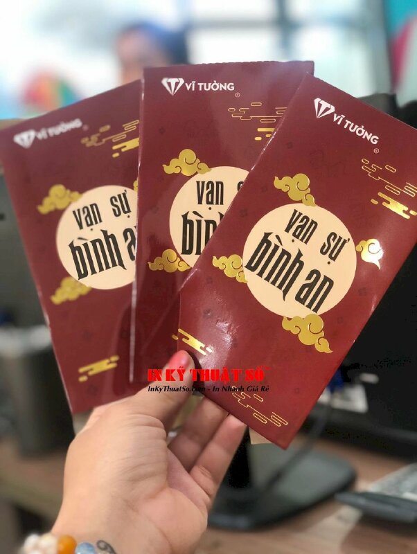 In bao lì xì ép kim, ép nhũ vàng - INKTS210