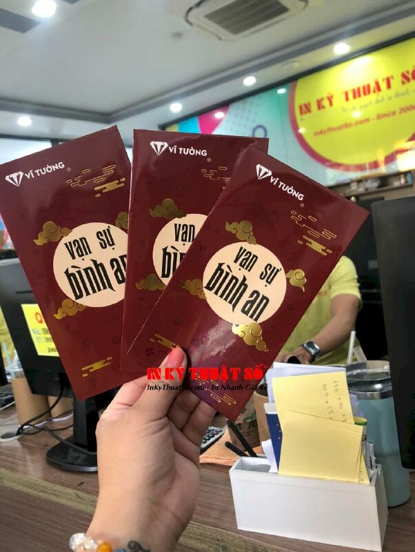 In bao lì xì ép kim, ép nhũ vàng - INKTS210