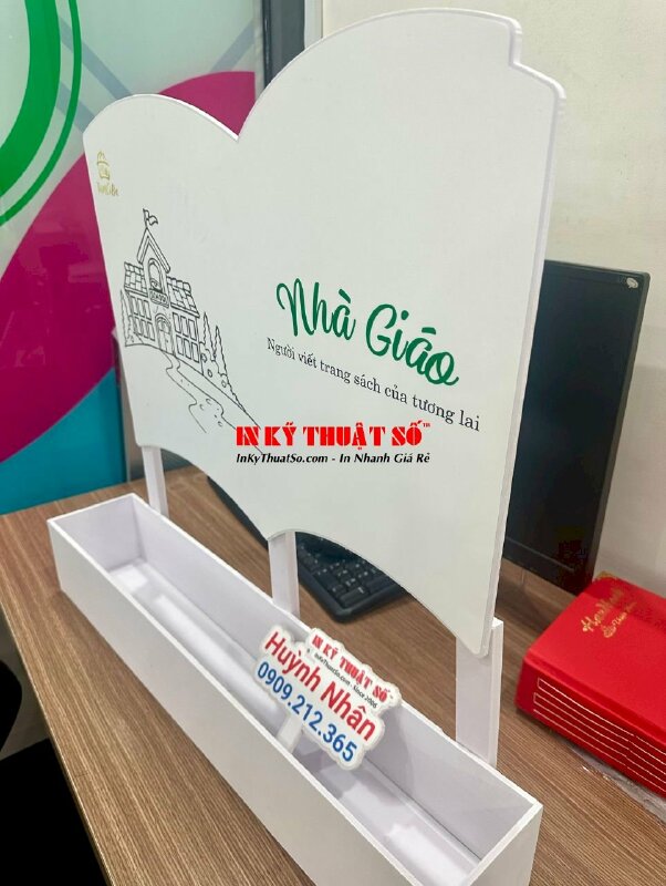 In bồi Formex làm bảng tên chúc mừng kèm khay cắm hoa theo yêu cầu - INKTS886