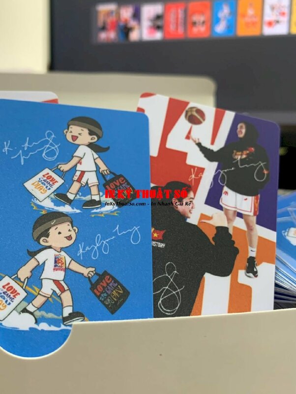 In card idol, card thần tượng, card ngôi sao thể thao, in card bo góc mặt - INKTS605