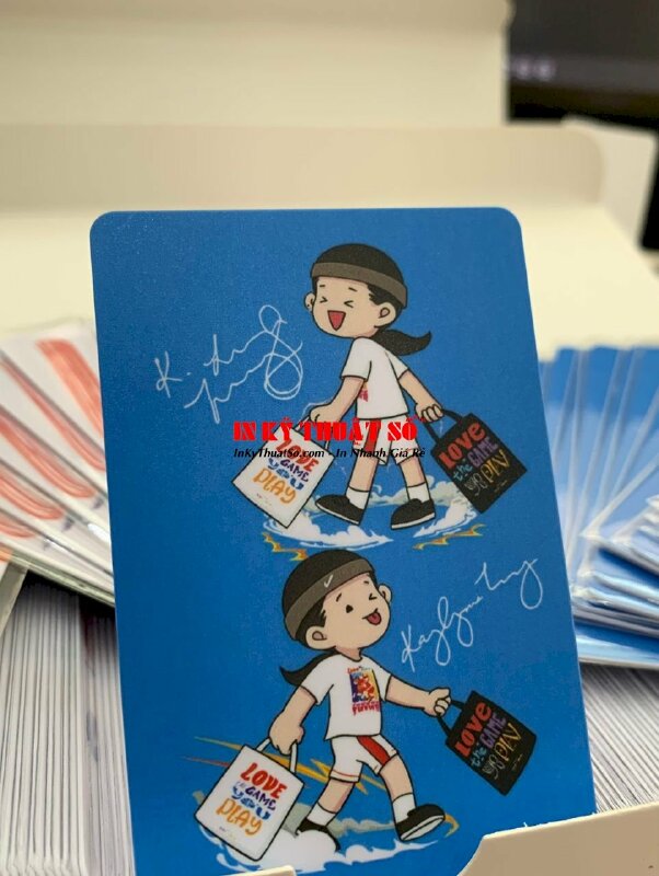 In card idol, card thần tượng, card ngôi sao thể thao, in card bo góc mặt - INKTS605