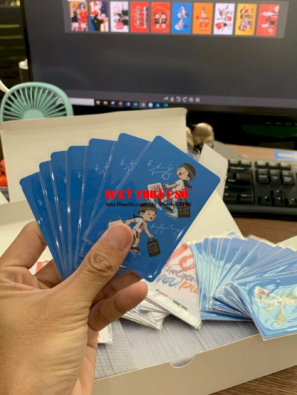 In card idol, card thần tượng, card ngôi sao thể thao, in card bo góc mặt - INKTS605