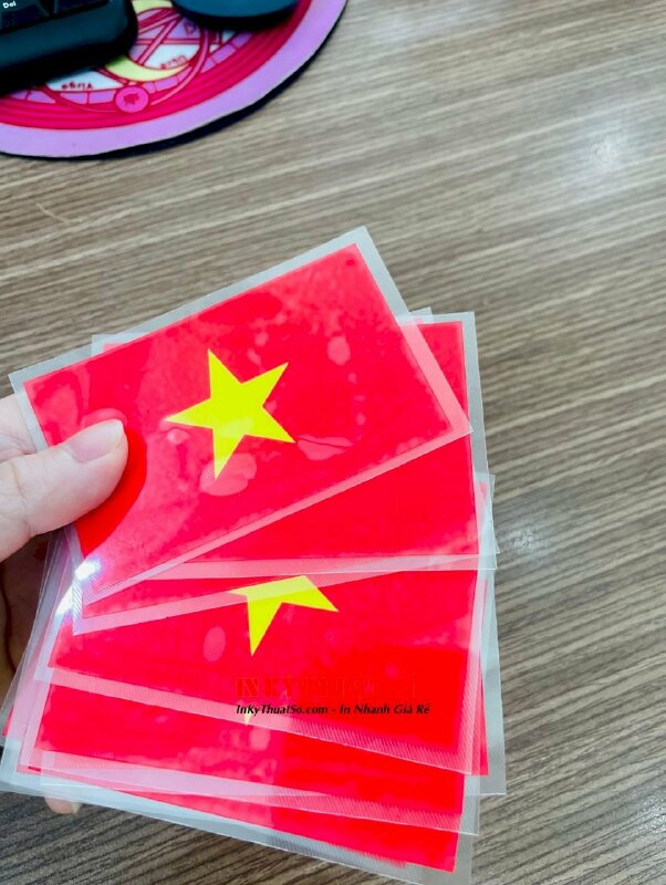 In decal ép nhiệt lên áo thun logo boxing - INKTS768