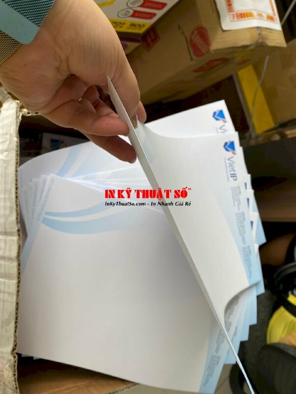 In giấy tiêu đề A4, giấy Fort 100gsm, in 1 mặt - INKTS323