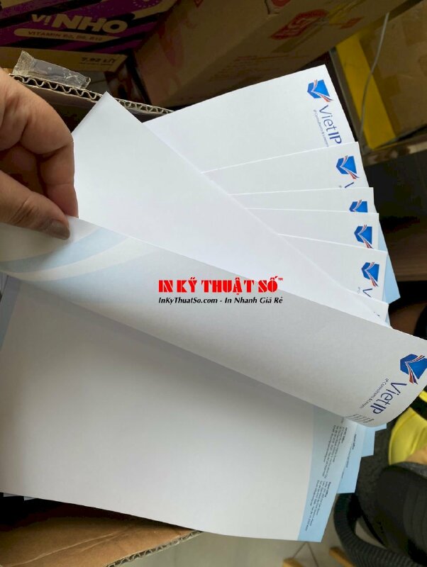 In giấy tiêu đề A4, giấy Fort 100gsm, in 1 mặt - INKTS323