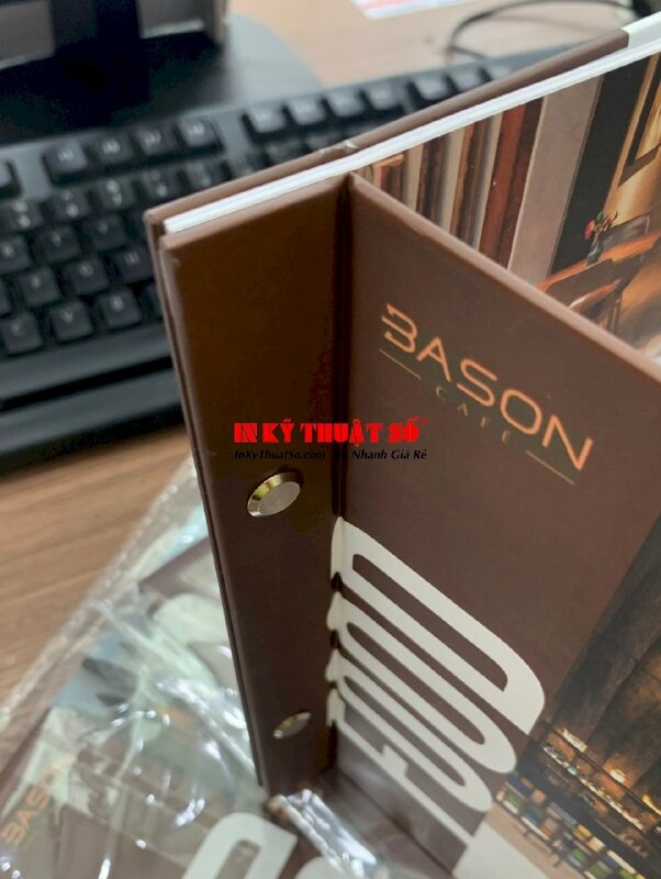 In menu cao cấp quán cafe đẹp sang trọng - INKTS718