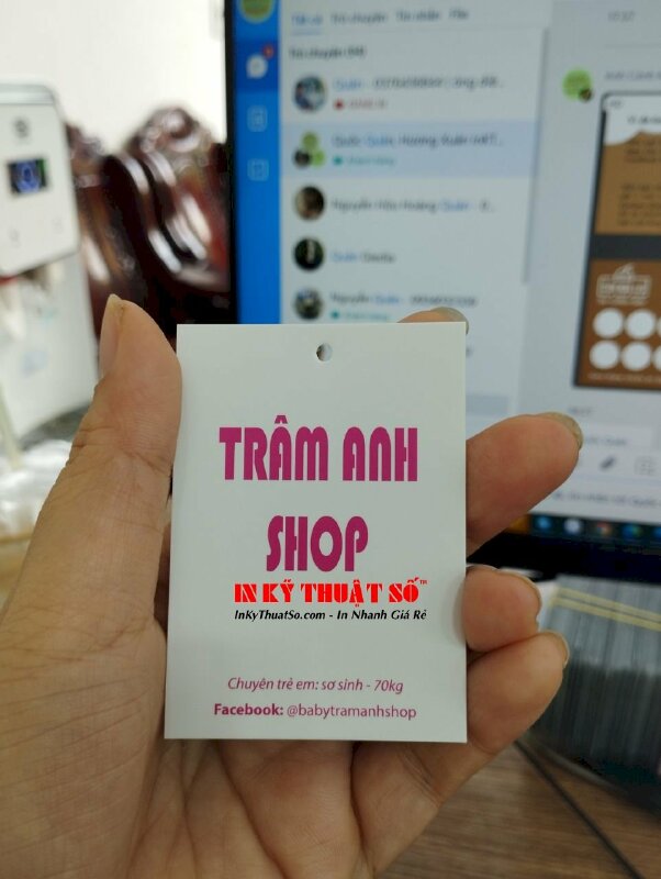 In tag mác quần áo shop đồ sơ sinh - INKTS407