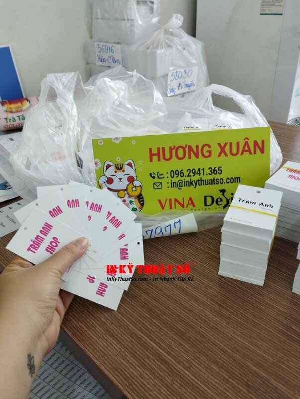 In tag mác quần áo shop đồ sơ sinh - INKTS407