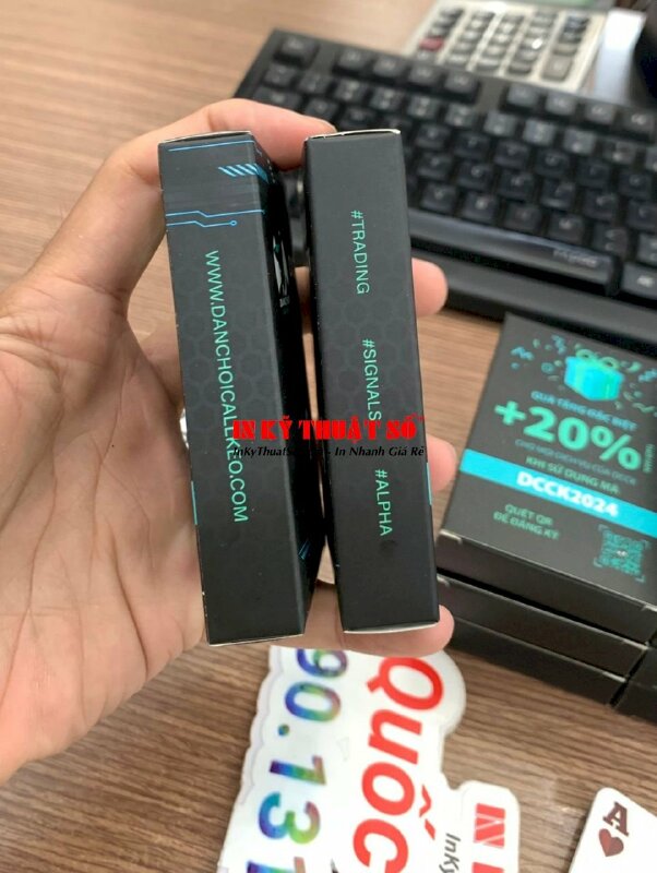 In thẻ card 52 lá giấy B300gsm 6x9cm in 2 mặt có hình ảnh thương hiệu làm quà tặng - INKTS1141