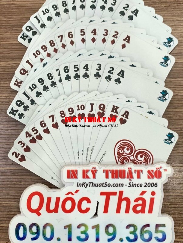 In thẻ card 52 lá giấy B300gsm 6x9cm in 2 mặt có hình ảnh thương hiệu làm quà tặng - INKTS1141