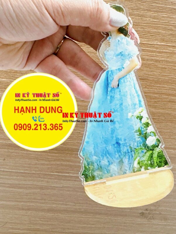 In tượng Mica ảnh chân dung làm quà tặng, standee Mica trong 5li in ảnh cá nhân - INKTS1413