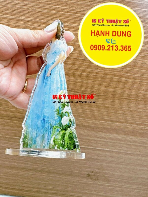 In tượng Mica ảnh chân dung làm quà tặng, standee Mica trong 5li in ảnh cá nhân - INKTS1413