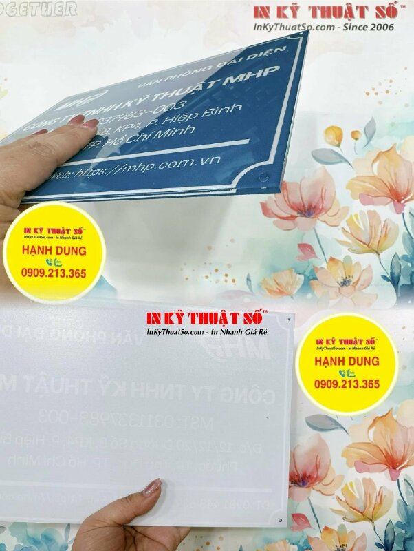 Làm bảng mica công ty văn phòng đại diện công ty - INKTS1262