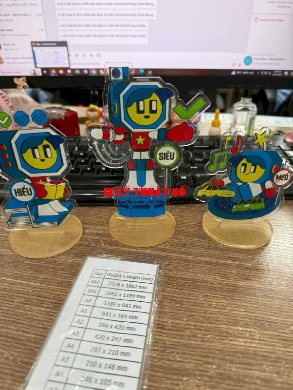 Standee mica trong 3li, in mô hình đồ án tốt nghiệp - INKTS3347