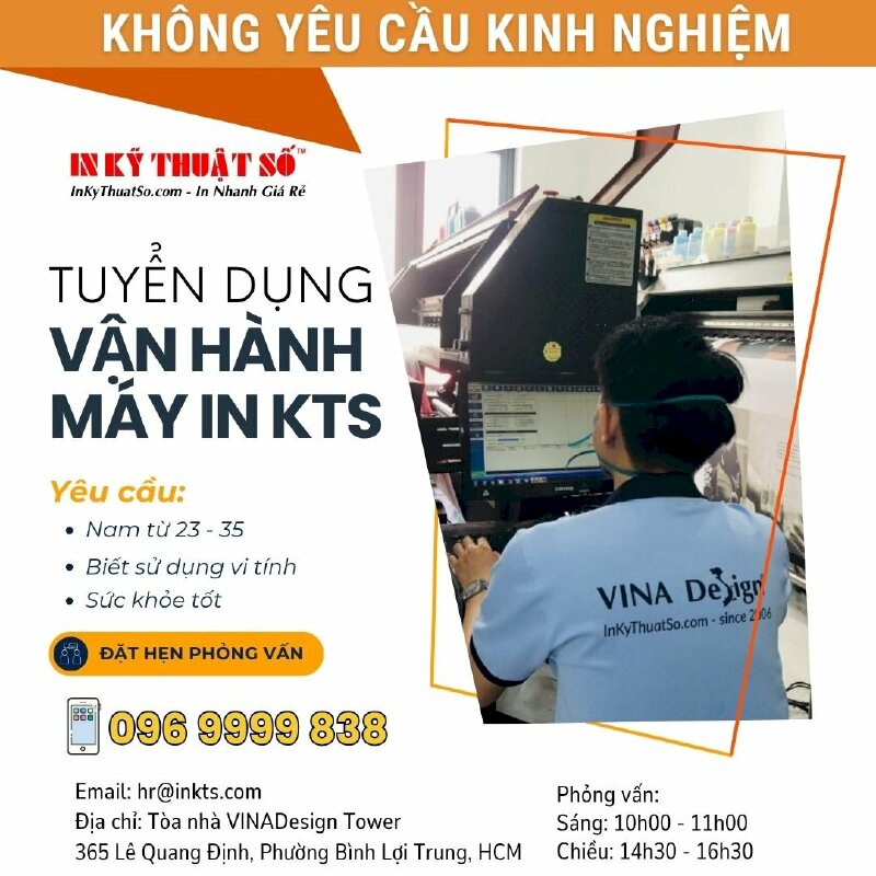 Công ty In Kỹ Thuật Số tuyển dụng Nhân viên Vận hành máy in Hiflex