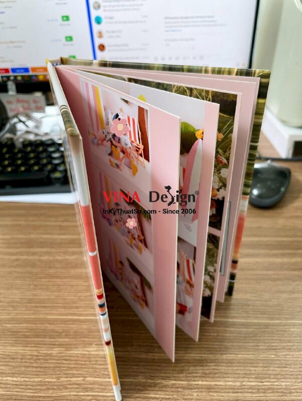 In album photobook kỷ niệm sinh nhật cho cặp song sinh - INKTS3448