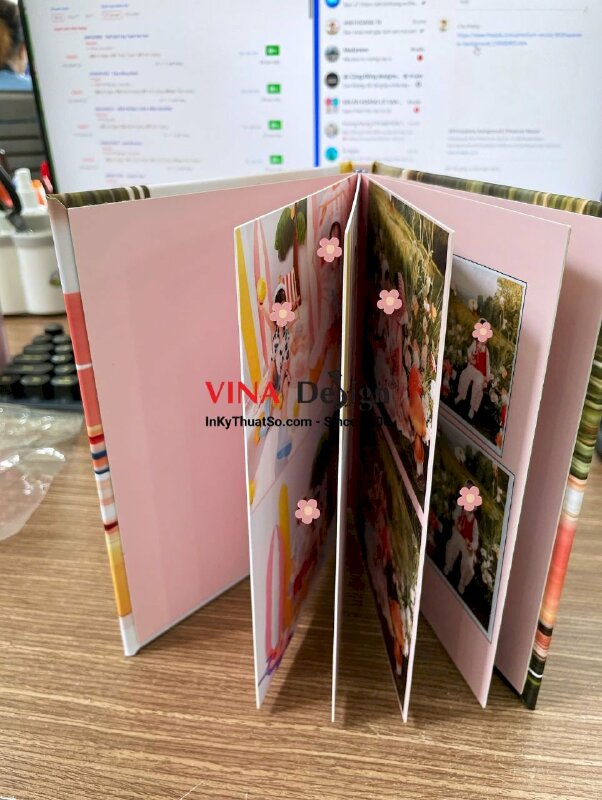 In album photobook kỷ niệm sinh nhật cho cặp song sinh - INKTS3448