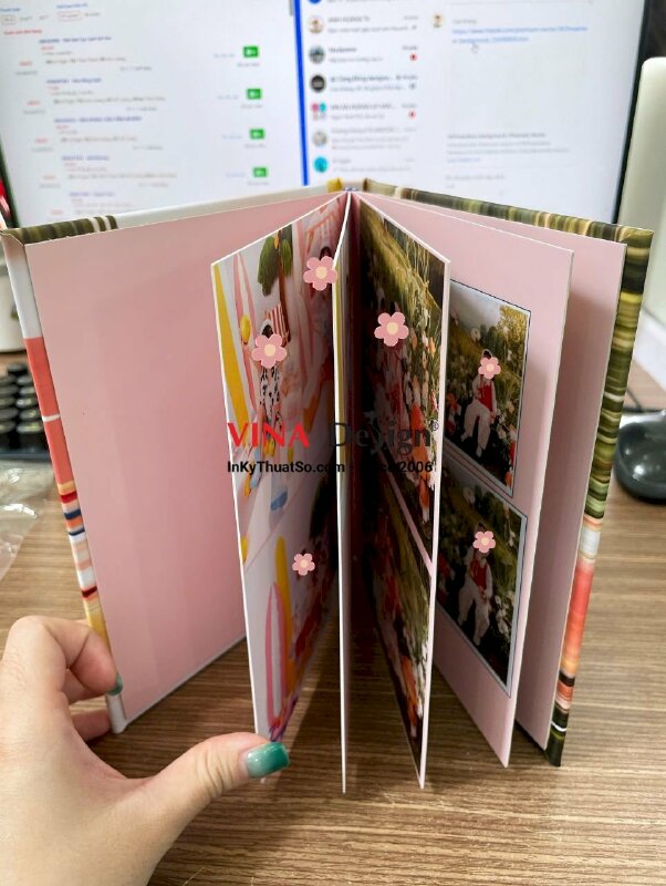 In album photobook kỷ niệm sinh nhật cho cặp song sinh - INKTS3448