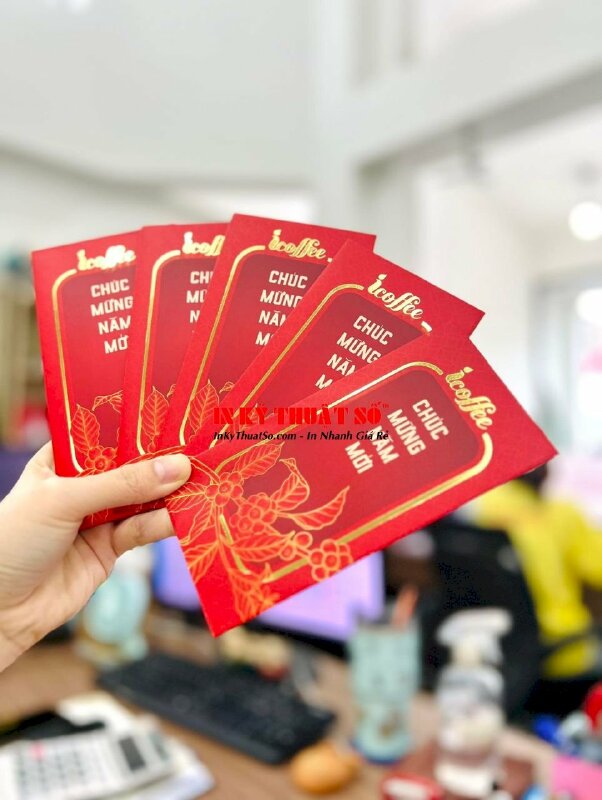 In bao lì xì đỏ truyền thống - INKTS203
