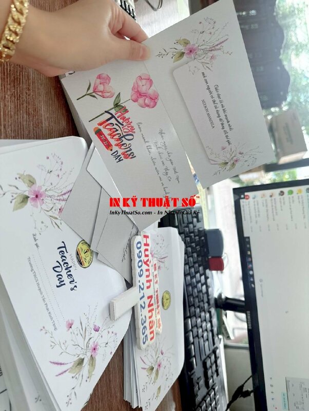 In bao thư thiệp 20 11, in thiệp chúc mừng ngày Nhà giáo Việt Nam - INKTS871