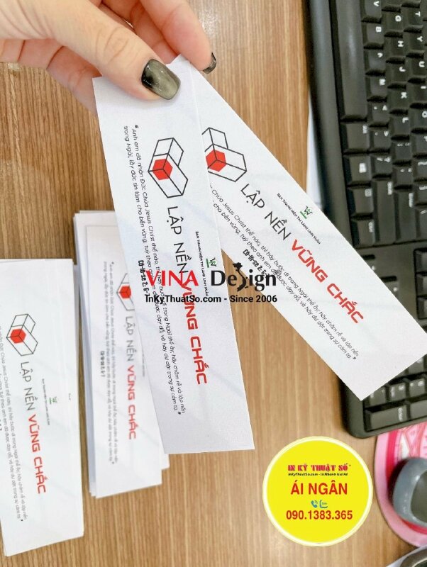 In Bookmark thẻ đánh dấu sách trích dẫn câu Kinh Thánh hay - INKTS1302