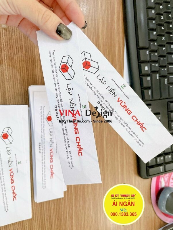 In Bookmark thẻ đánh dấu sách trích dẫn câu Kinh Thánh hay - INKTS1302