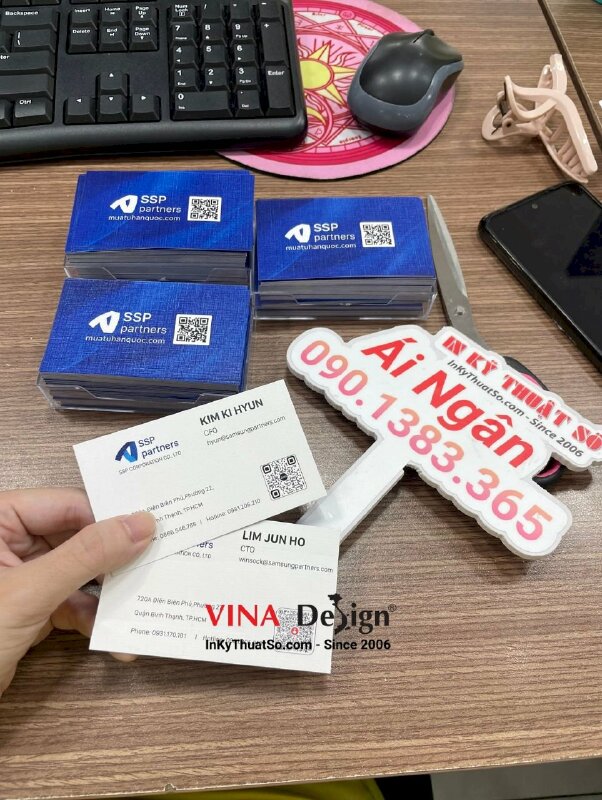 In card giấy mỹ thuật K02, card visit CFO, CTO công ty Hàn Quốc - INKTS684