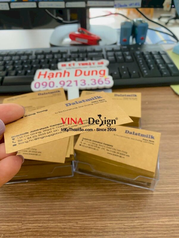 In card visit CEO, giám đốc, in card visit giấy Kraft - INKTS497