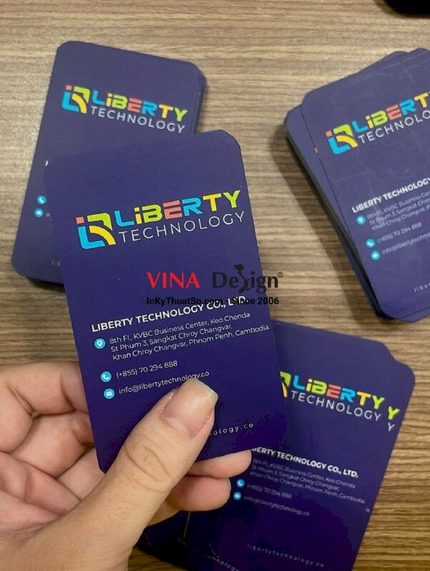 In card visit cho công ty công nghệ thông tin, card visit tiếng Anh - INKTS1026