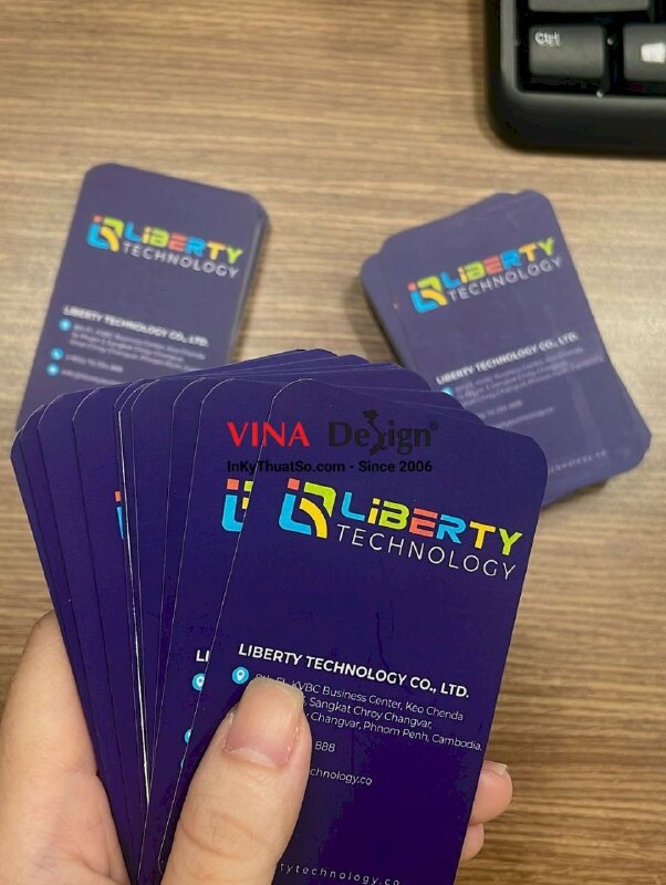 In card visit cho công ty công nghệ thông tin, card visit tiếng Anh - INKTS1026