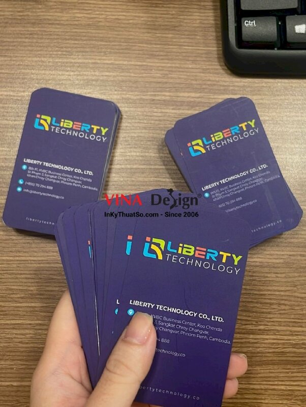 In card visit cho công ty công nghệ thông tin, card visit tiếng Anh - INKTS1026