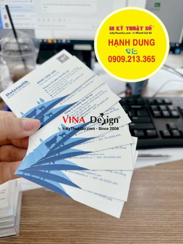 In card visit giấy mỹ thuật Astropack, in card visit giám đốc khối nông trại - INKTS856