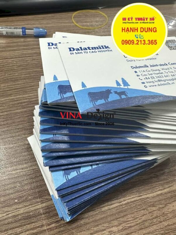 In card visit giấy mỹ thuật Astropack, in card visit giám đốc khối nông trại - INKTS856