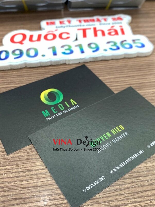 In card visit giấy mỹ thuật Econo 350gsm, card visit Account Manager - INKTS1071