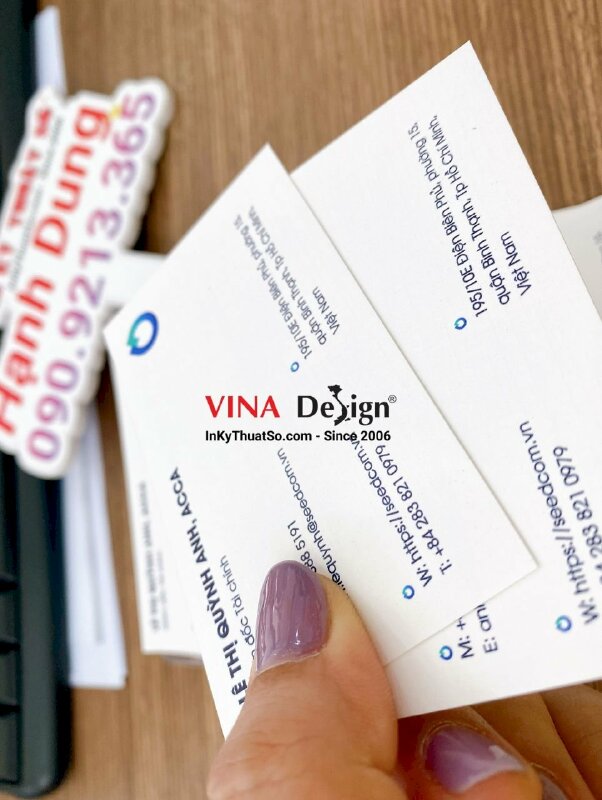 In card visit giấy mỹ thuật K08, card visit Chief Financial Officer giám đốc tài chính - INKTS658