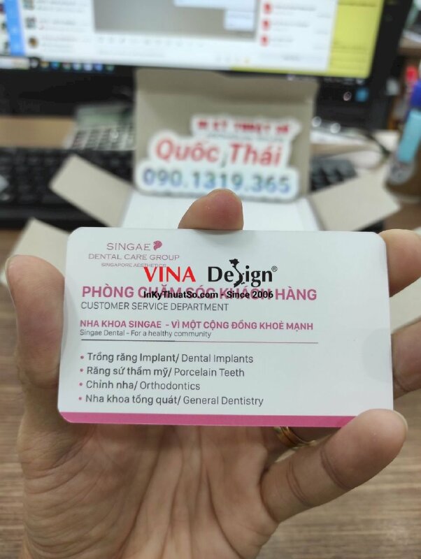 In card visit nha khoa phòng khám tư - INKTS972