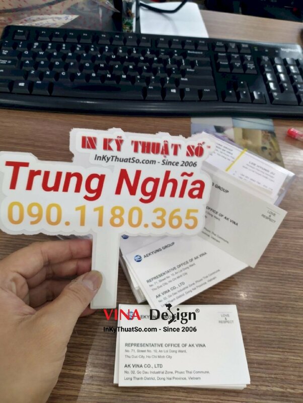 In card visit quản lý kế hoạch chiến lược, in card visit giấy mỹ thuật Vân Mây - INKTS568